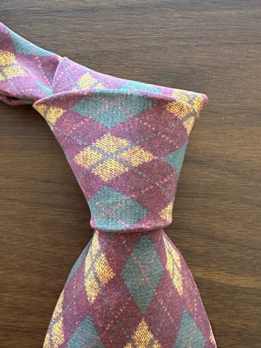 Jean Paul Gaultier Multicolor Argyle Silk Tie